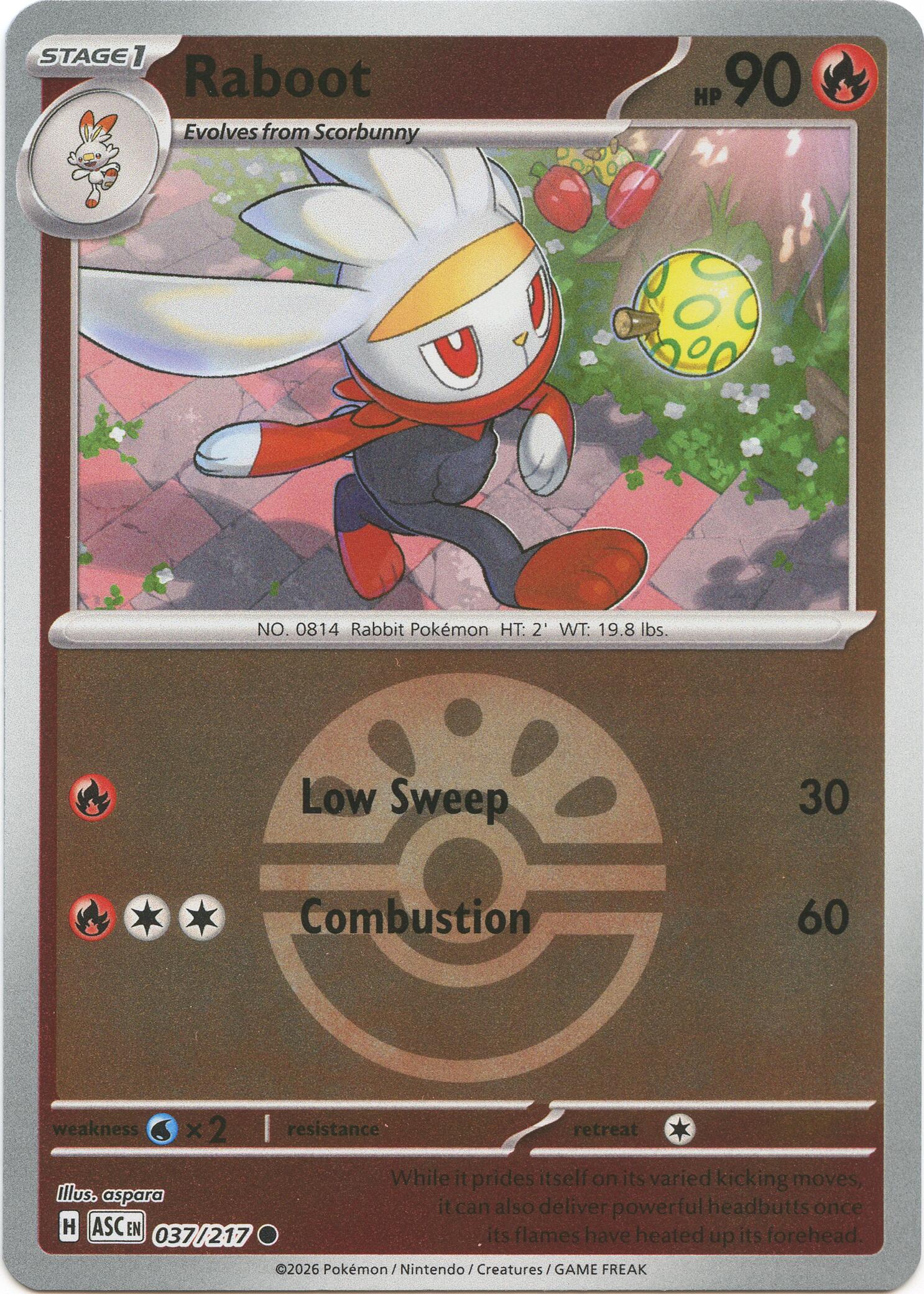 Raboot (037/217) (Friend Ball) [Mega Evolution: Ascended Heroes] | Exor Games New Glasgow