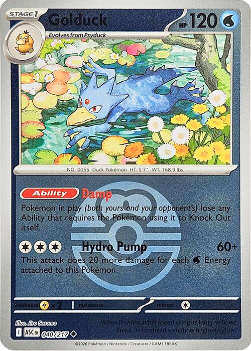 Golduck (040/217) (Love Ball) [Mega Evolution: Ascended Heroes] | Exor Games New Glasgow