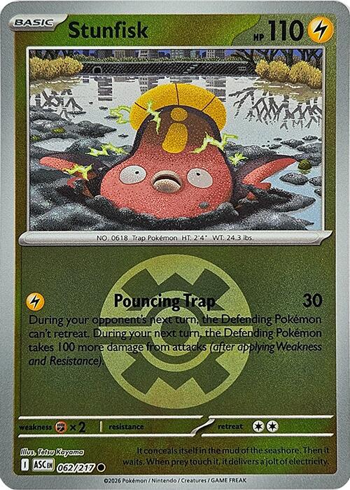 Stunfisk (062/217) (Quick Ball) [Mega Evolution: Ascended Heroes] | Exor Games New Glasgow