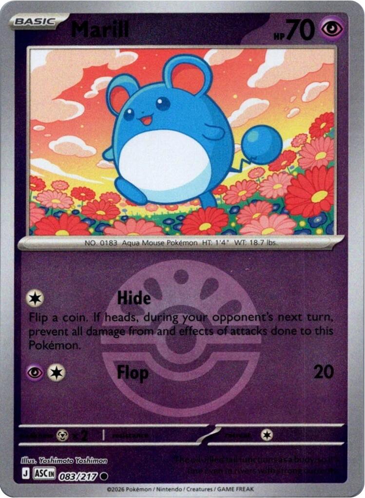 Marill (083/217) (Friend Ball) [Mega Evolution: Ascended Heroes] | Exor Games New Glasgow