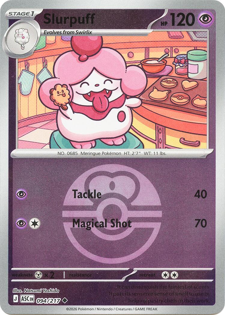 Slurpuff (094/217) (Love Ball) [Mega Evolution: Ascended Heroes] | Exor Games New Glasgow
