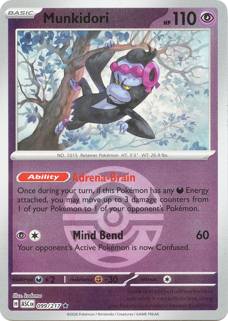 Munkidori (099/217) (Dusk Ball) [Mega Evolution: Ascended Heroes] | Exor Games New Glasgow