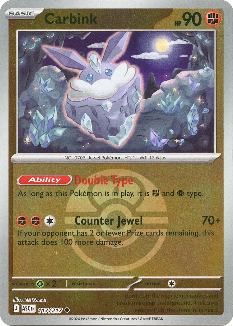 Carbink (117/217) (Dusk Ball) [Mega Evolution: Ascended Heroes] | Exor Games New Glasgow