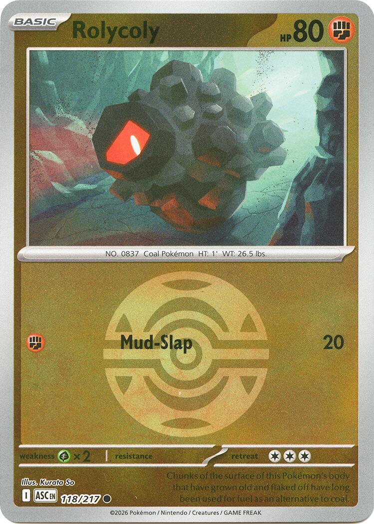 Rolycoly (118/217) (Dusk Ball) [Mega Evolution: Ascended Heroes] | Exor Games New Glasgow