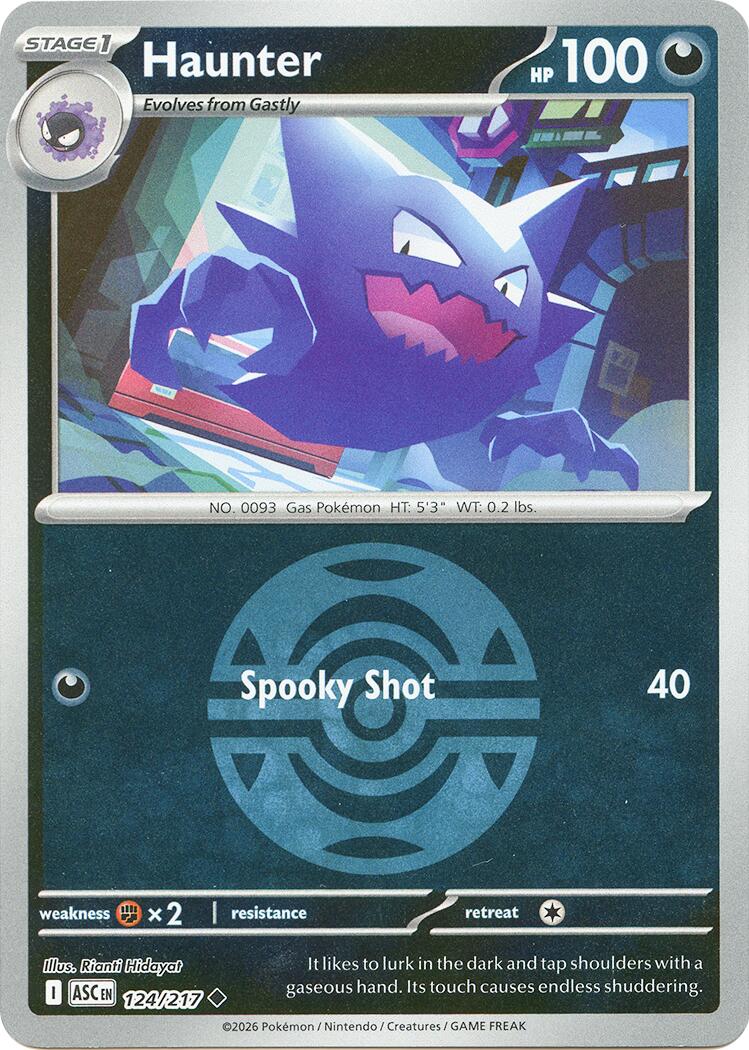 Haunter (124/217) (Dusk Ball) [Mega Evolution: Ascended Heroes] | Exor Games New Glasgow
