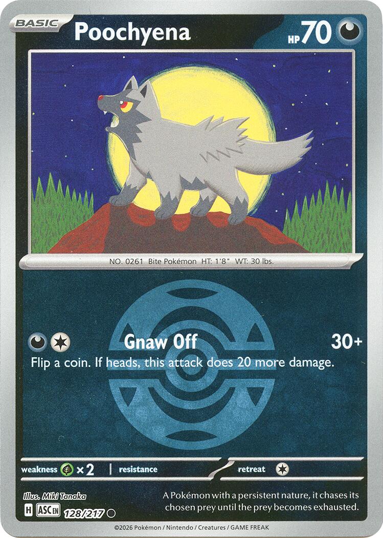 Poochyena (128/217) (Dusk Ball) [Mega Evolution: Ascended Heroes] | Exor Games New Glasgow