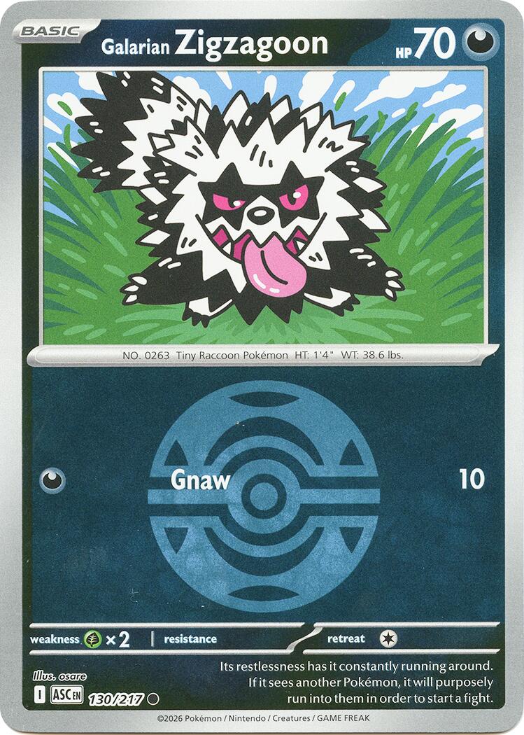 Galarian Zigzagoon (130/217) (Dusk Ball) [Mega Evolution: Ascended Heroes] | Exor Games New Glasgow