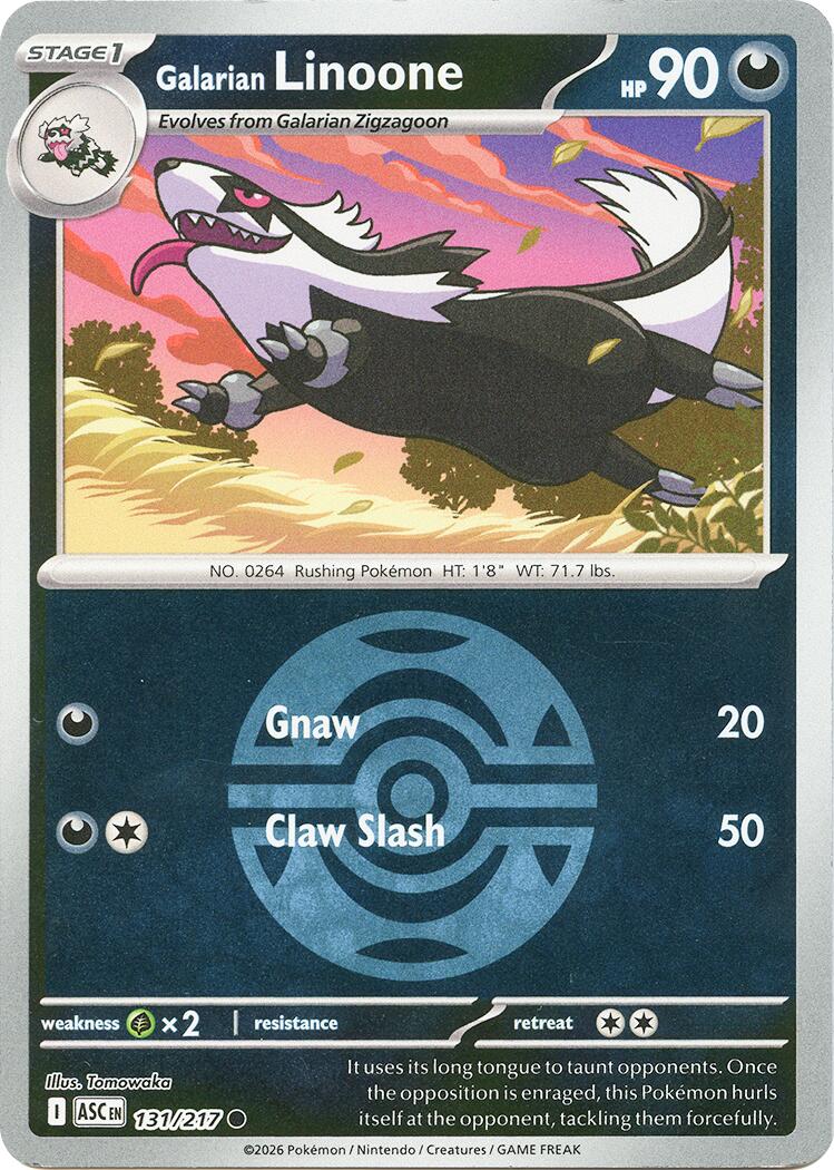 Galarian Linoone (131/217) (Dusk Ball) [Mega Evolution: Ascended Heroes] | Exor Games New Glasgow