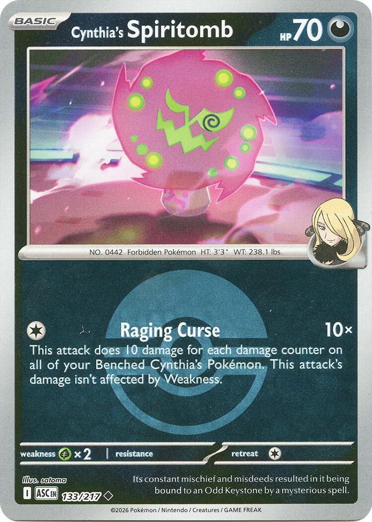 Cynthia's Spiritomb (133/217) (Poke Ball) [Mega Evolution: Ascended Heroes] | Exor Games New Glasgow