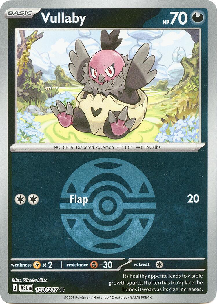 Vullaby (138/217) (Dusk Ball) [Mega Evolution: Ascended Heroes] | Exor Games New Glasgow
