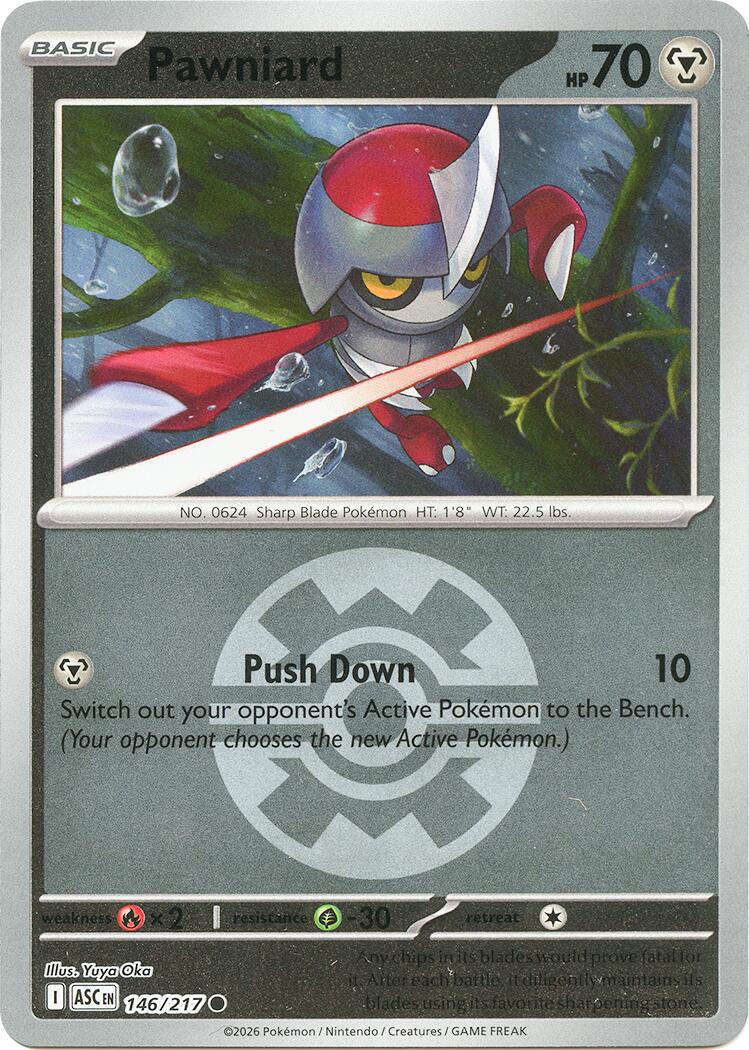 Pawniard (146/217) (Quick Ball) [Mega Evolution: Ascended Heroes] | Exor Games New Glasgow