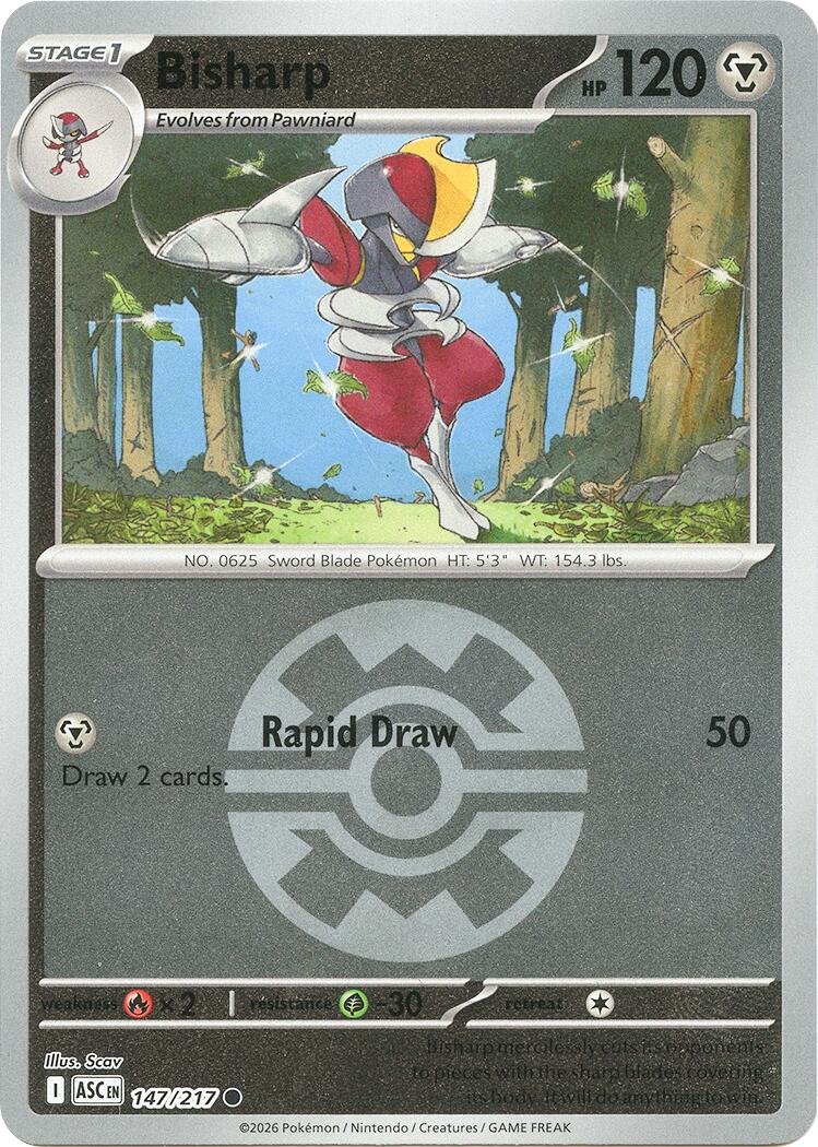 Bisharp (147/217) (Quick Ball) [Mega Evolution: Ascended Heroes] | Exor Games New Glasgow