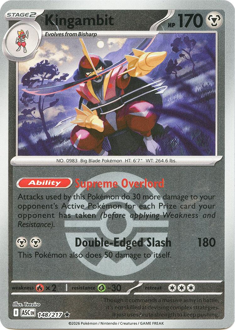 Kingambit (148/217) (Quick Ball) [Mega Evolution: Ascended Heroes] | Exor Games New Glasgow