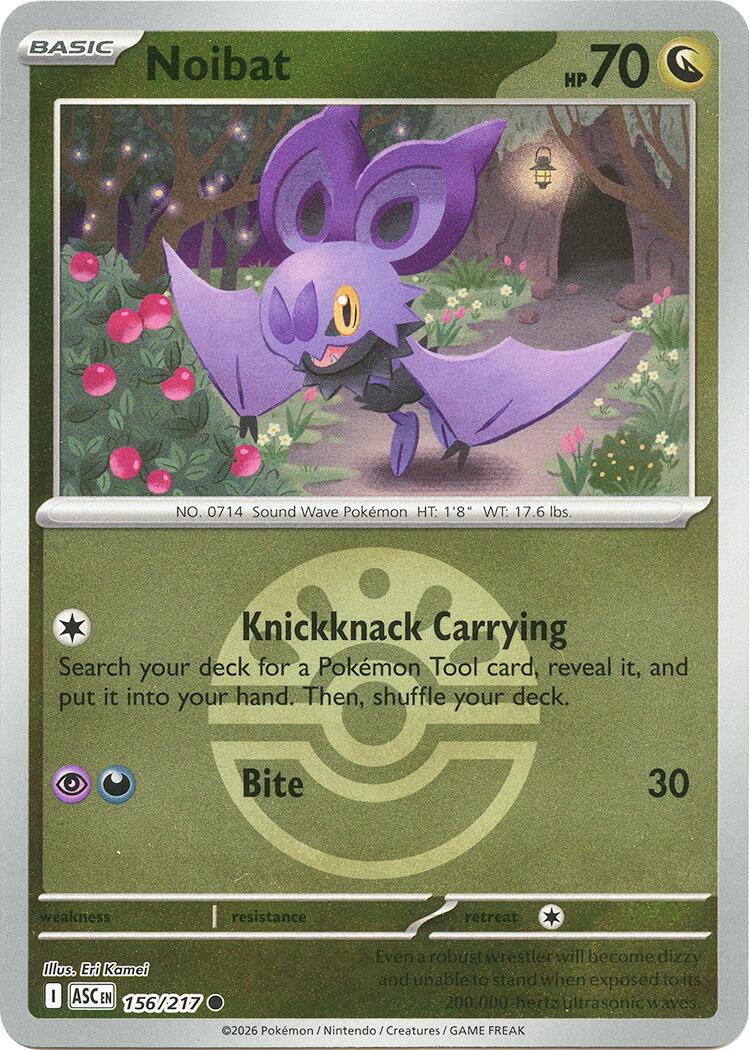 Noibat (156/217) (Friend Ball) [Mega Evolution: Ascended Heroes] | Exor Games New Glasgow