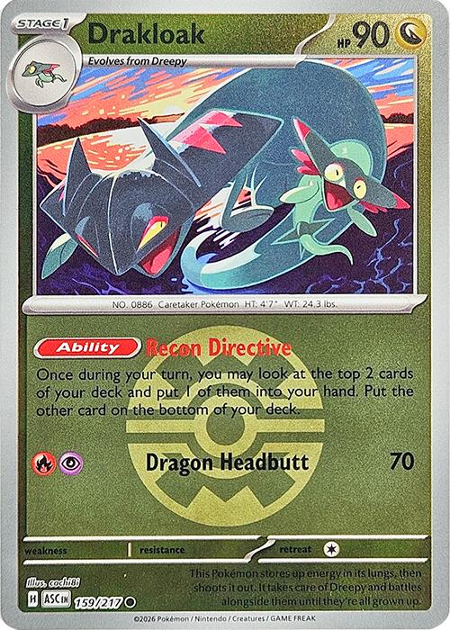 Drakloak (159/217) (Quick Ball) [Mega Evolution: Ascended Heroes] | Exor Games New Glasgow