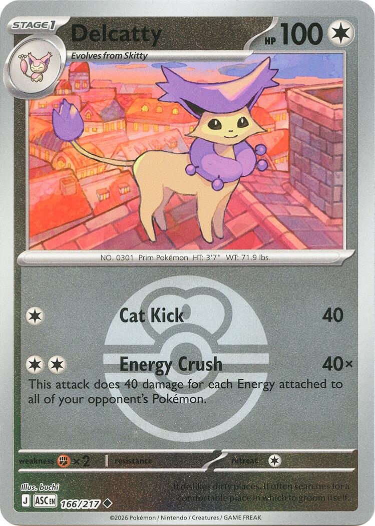 Delcatty (166/217) (Love Ball) [Mega Evolution: Ascended Heroes] | Exor Games New Glasgow