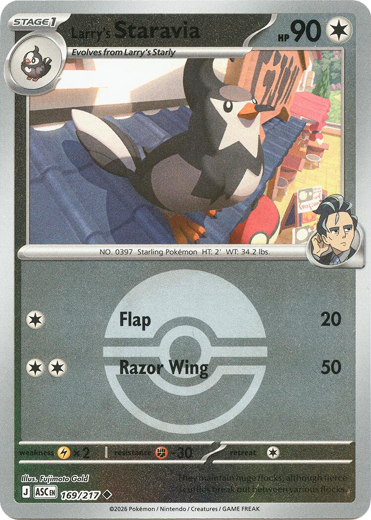 Larry's Staravia (169/217) (Poke Ball) [Mega Evolution: Ascended Heroes] | Exor Games New Glasgow