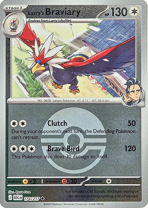 Larry's Braviary (174/217) (Poke Ball) [Mega Evolution: Ascended Heroes] | Exor Games New Glasgow