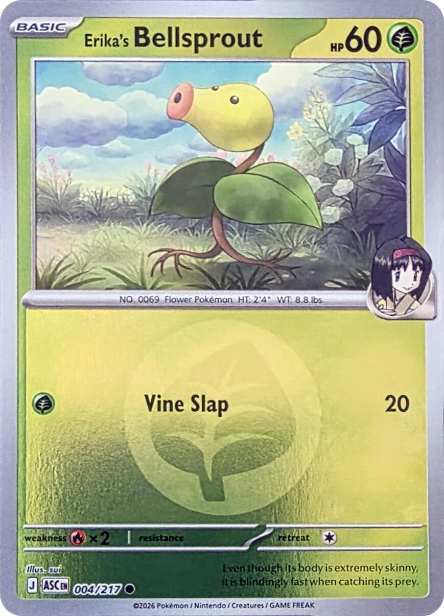 Erika's Bellsprout (004/217) (Energy Symbol Pattern) [Mega Evolution: Ascended Heroes] | Exor Games New Glasgow