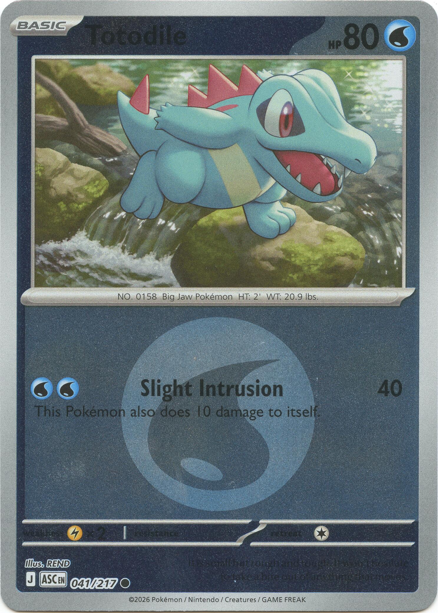 Totodile (041/217) (Energy Symbol Pattern) [Mega Evolution: Ascended Heroes] | Exor Games New Glasgow