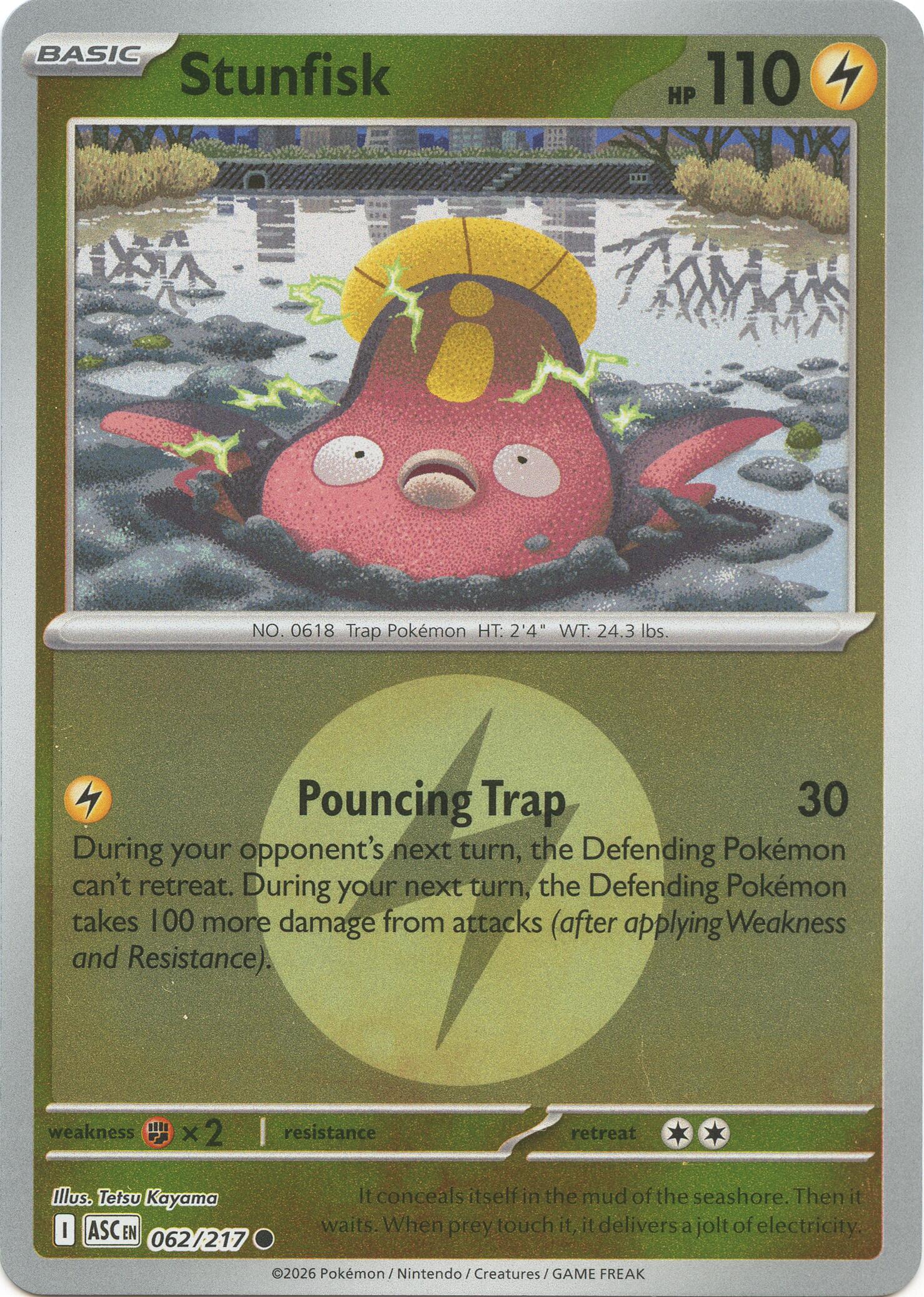 Stunfisk (062/217) (Energy Symbol Pattern) [Mega Evolution: Ascended Heroes] | Exor Games New Glasgow