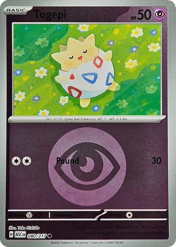 Togepi (080/217) (Energy Symbol Pattern) [Mega Evolution: Ascended Heroes] | Exor Games New Glasgow