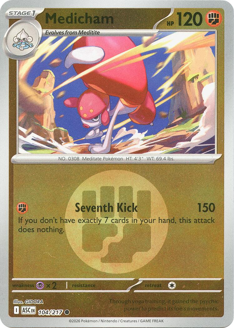 Medicham (104/217) (Energy Symbol Pattern) [Mega Evolution: Ascended Heroes] | Exor Games New Glasgow