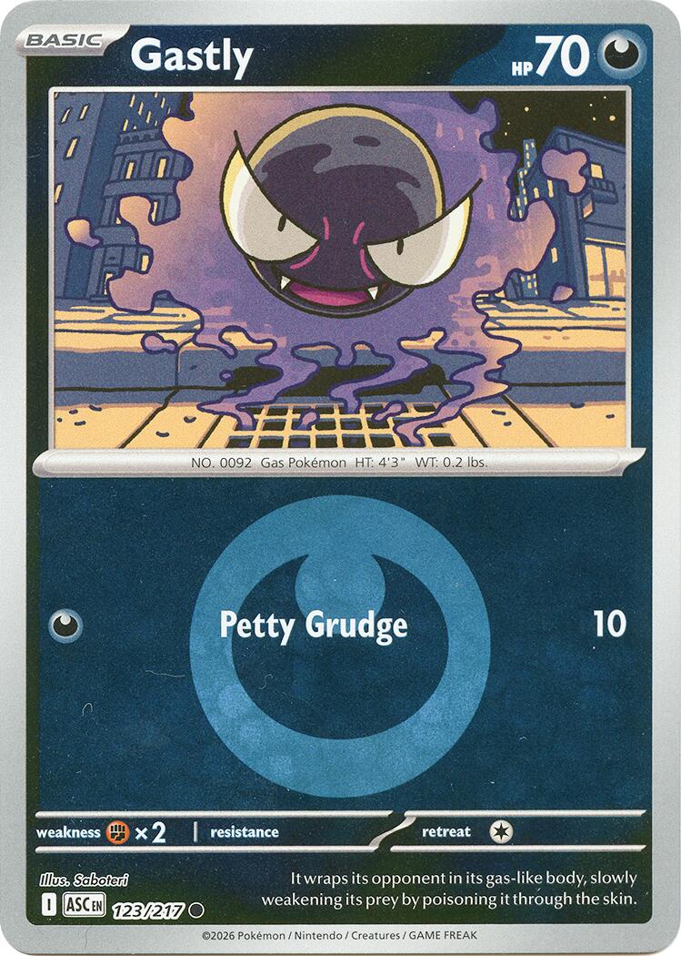 Gastly (123/217) (Energy Symbol Pattern) [Mega Evolution: Ascended Heroes] | Exor Games New Glasgow