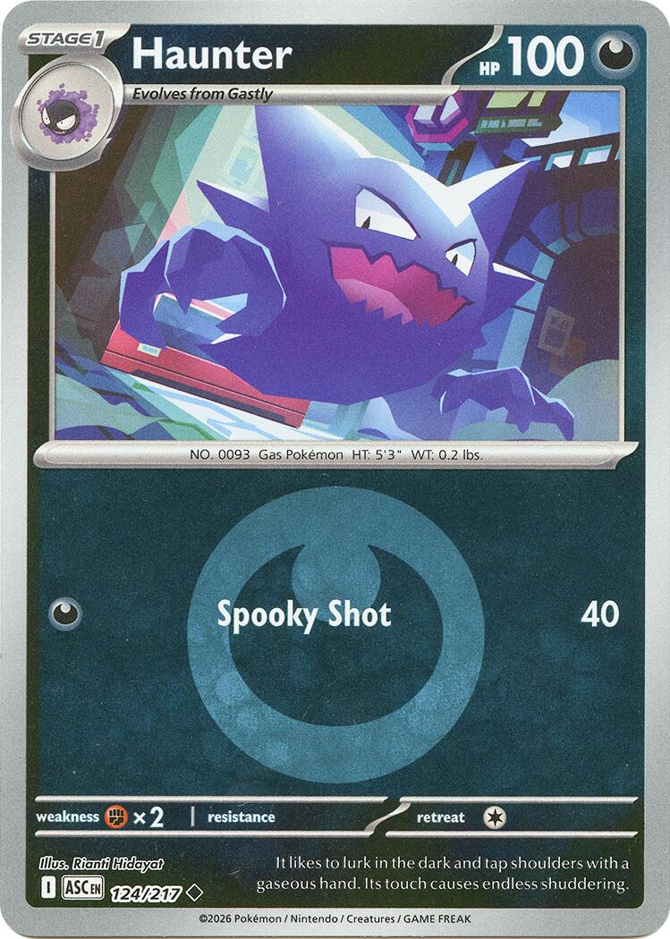 Haunter (124/217) (Energy Symbol Pattern) [Mega Evolution: Ascended Heroes] | Exor Games New Glasgow