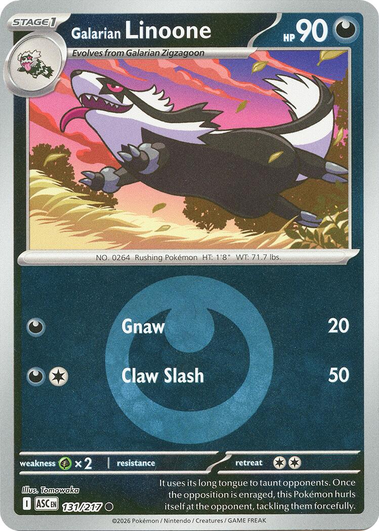 Galarian Linoone (131/217) (Energy Symbol Pattern) [Mega Evolution: Ascended Heroes] | Exor Games New Glasgow