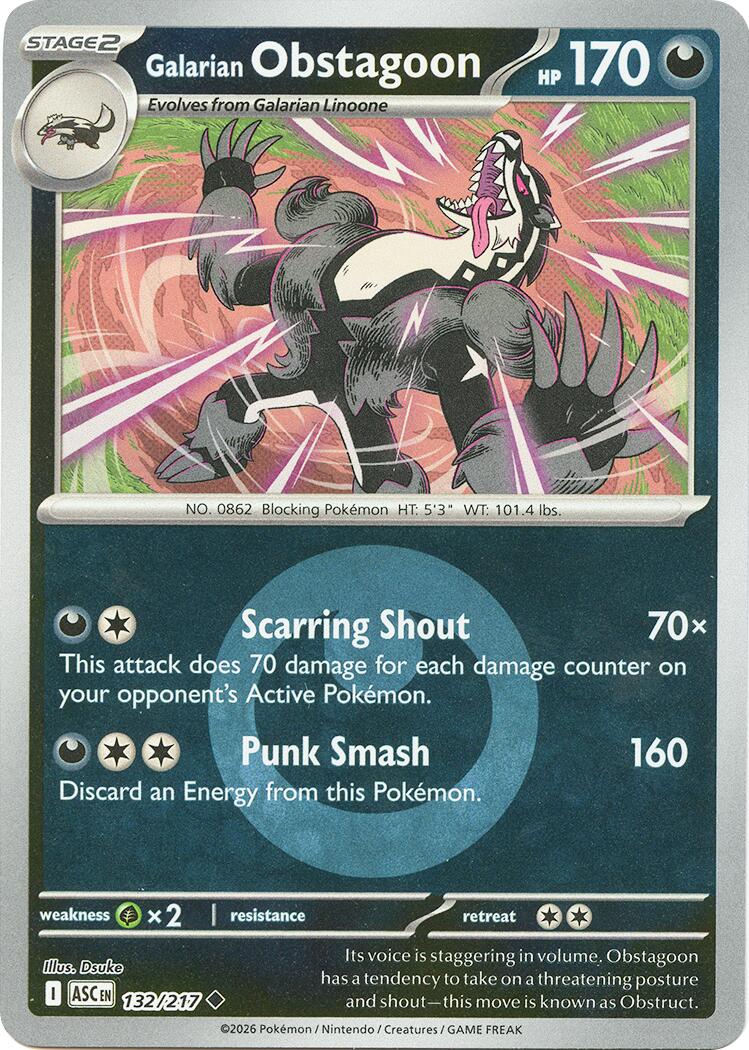 Galarian Obstagoon (132/217) (Energy Symbol Pattern) [Mega Evolution: Ascended Heroes] | Exor Games New Glasgow