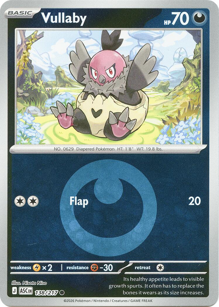 Vullaby (138/217) (Energy Symbol Pattern) [Mega Evolution: Ascended Heroes] | Exor Games New Glasgow