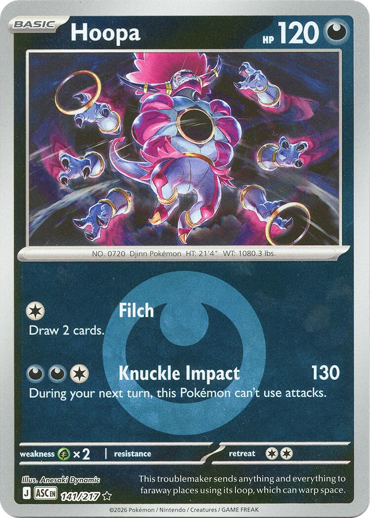 Hoopa (141/217) (Energy Symbol Pattern) [Mega Evolution: Ascended Heroes] | Exor Games New Glasgow