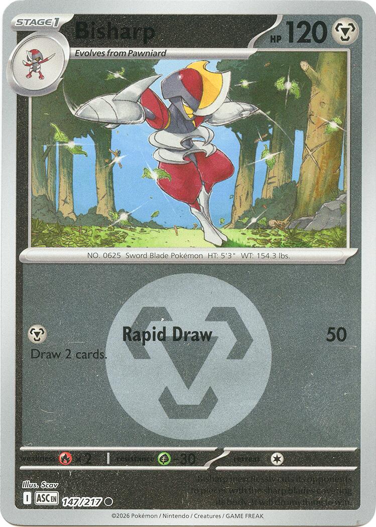 Bisharp (147/217) (Energy Symbol Pattern) [Mega Evolution: Ascended Heroes] | Exor Games New Glasgow