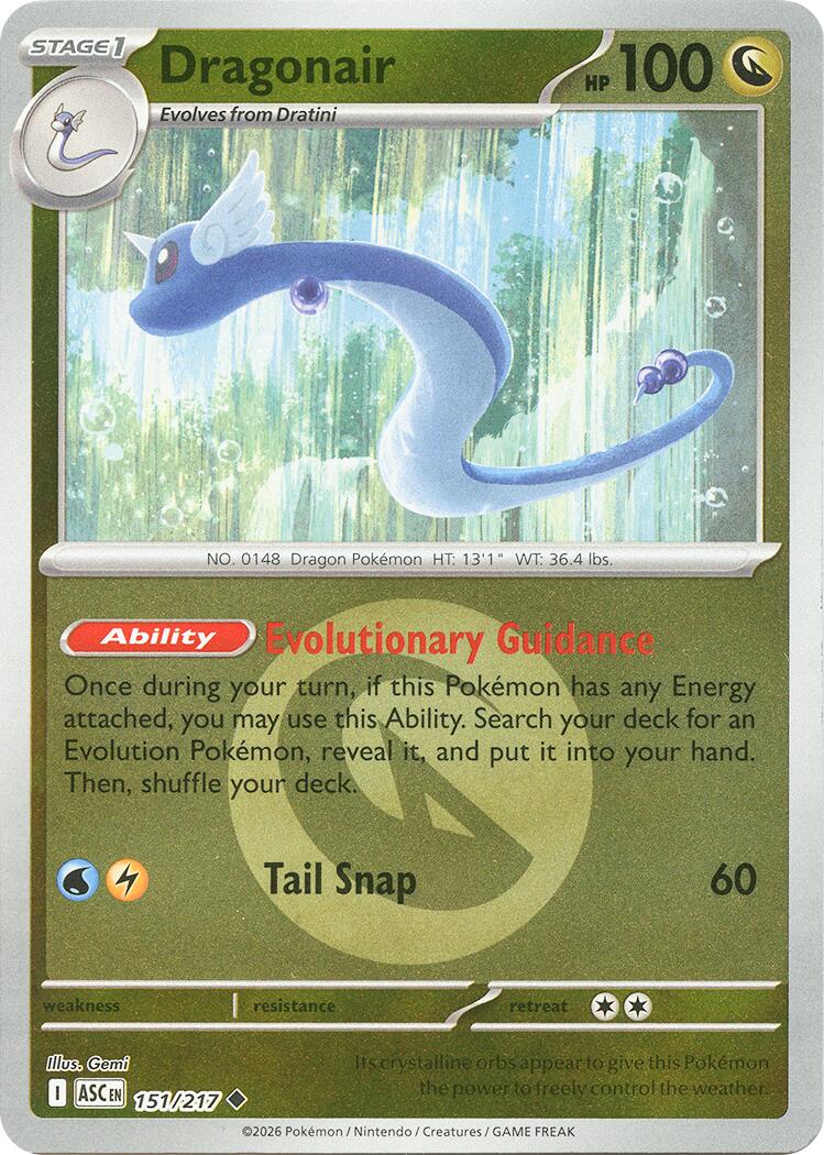 Dragonair (151/217) (Energy Symbol Pattern) [Mega Evolution: Ascended Heroes] | Exor Games New Glasgow