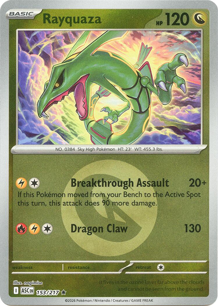 Rayquaza (153/217) (Energy Symbol Pattern) [Mega Evolution: Ascended Heroes] | Exor Games New Glasgow