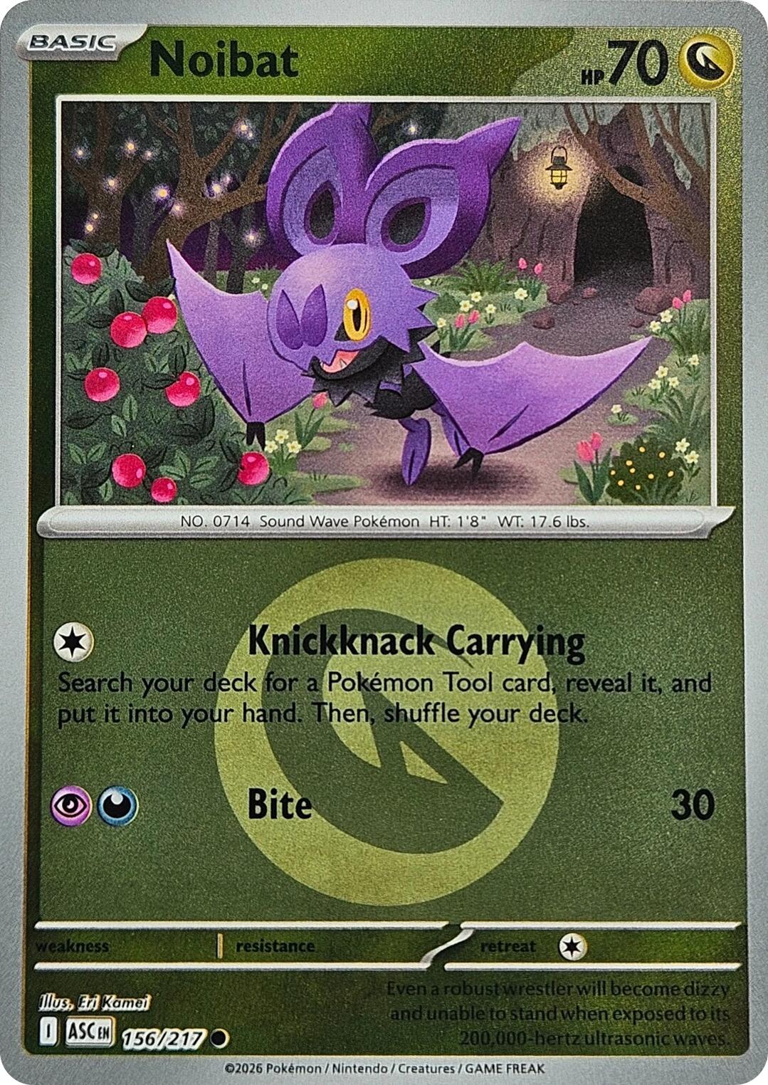 Noibat (156/217) (Energy Symbol Pattern) [Mega Evolution: Ascended Heroes] | Exor Games New Glasgow