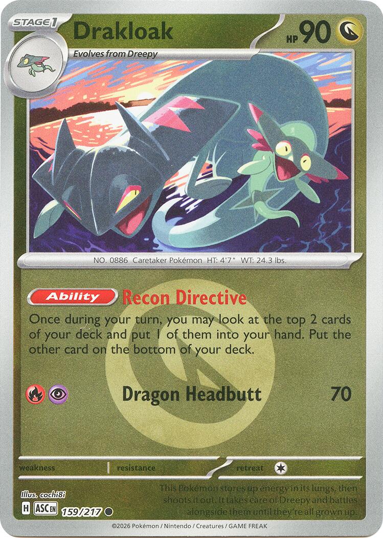 Drakloak (159/217) (Energy Symbol Pattern) [Mega Evolution: Ascended Heroes] | Exor Games New Glasgow