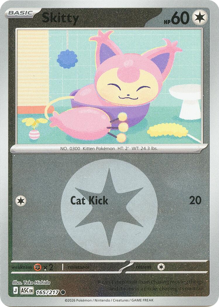 Skitty (165/217) (Energy Symbol Pattern) [Mega Evolution: Ascended Heroes] | Exor Games New Glasgow