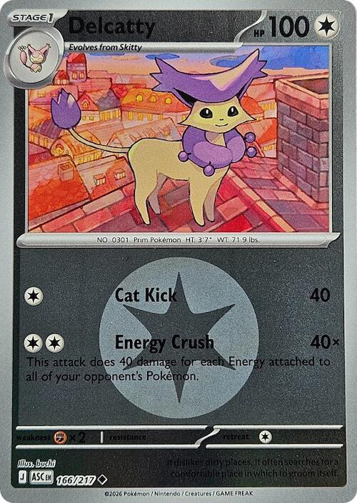 Delcatty (166/217) (Energy Symbol Pattern) [Mega Evolution: Ascended Heroes] | Exor Games New Glasgow