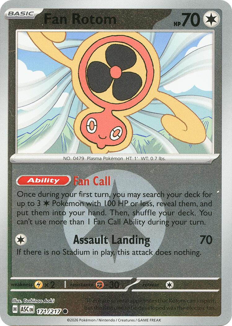 Fan Rotom (171/217) (Energy Symbol Pattern) [Mega Evolution: Ascended Heroes] | Exor Games New Glasgow