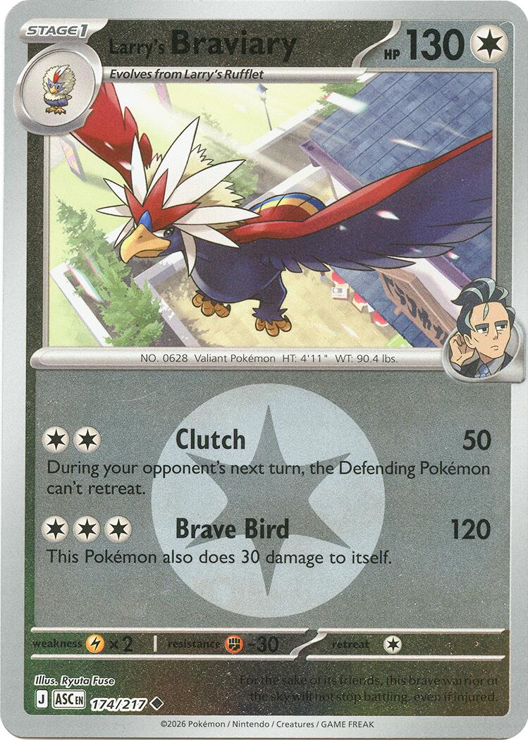Larry's Braviary (174/217) (Energy Symbol Pattern) [Mega Evolution: Ascended Heroes] | Exor Games New Glasgow