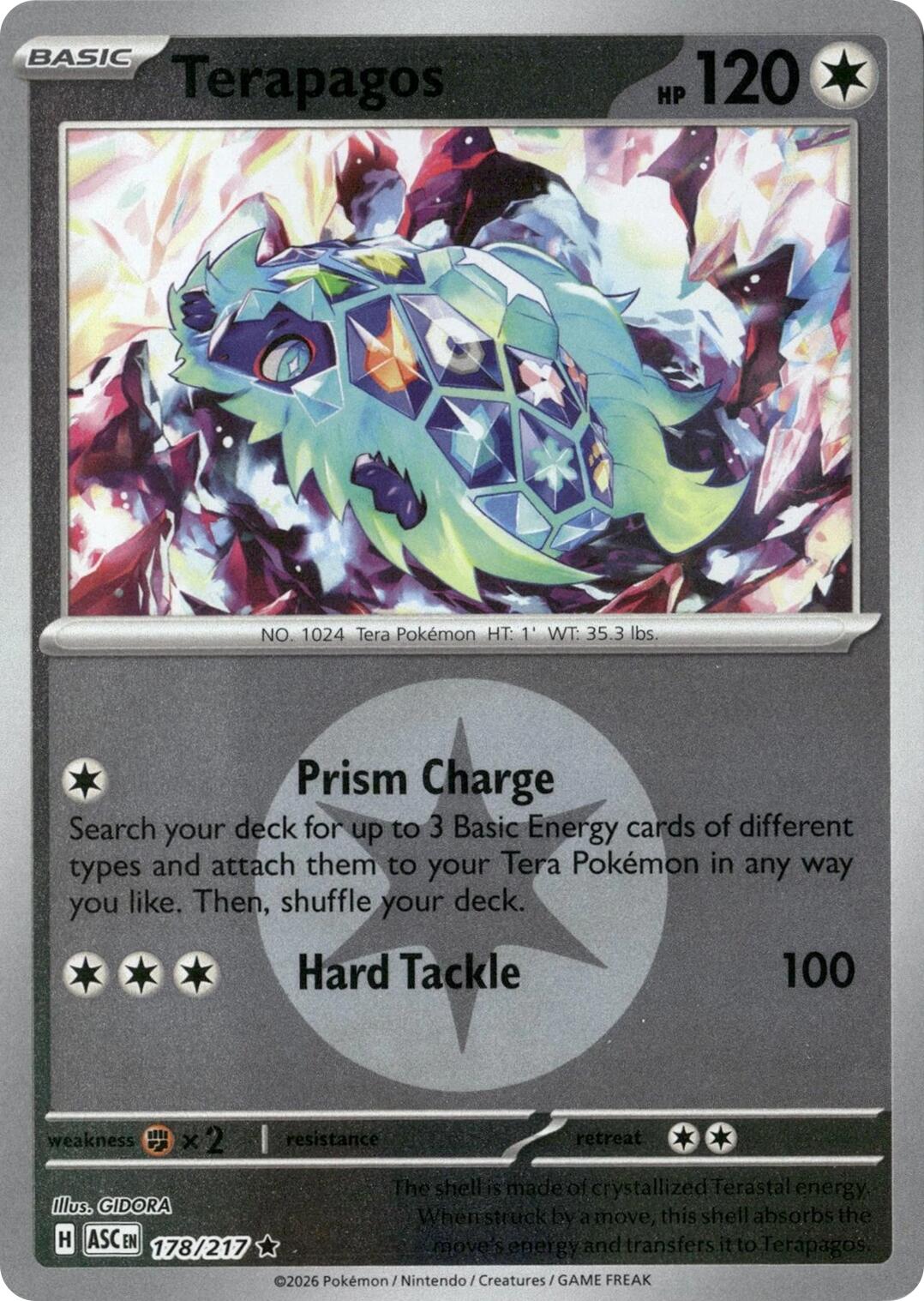 Terapagos (178/217) (Energy Symbol Pattern) [Mega Evolution: Ascended Heroes] | Exor Games New Glasgow
