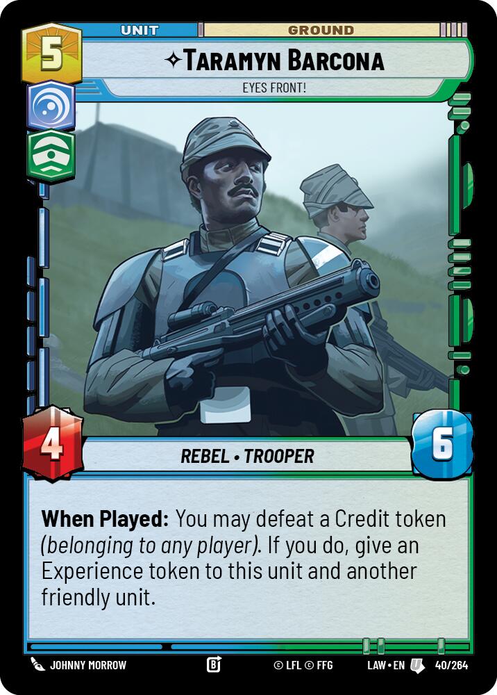 Taramyn Barcona- Eyes Front! (40/264) (40/264) [A Lawless Time] | Exor Games New Glasgow