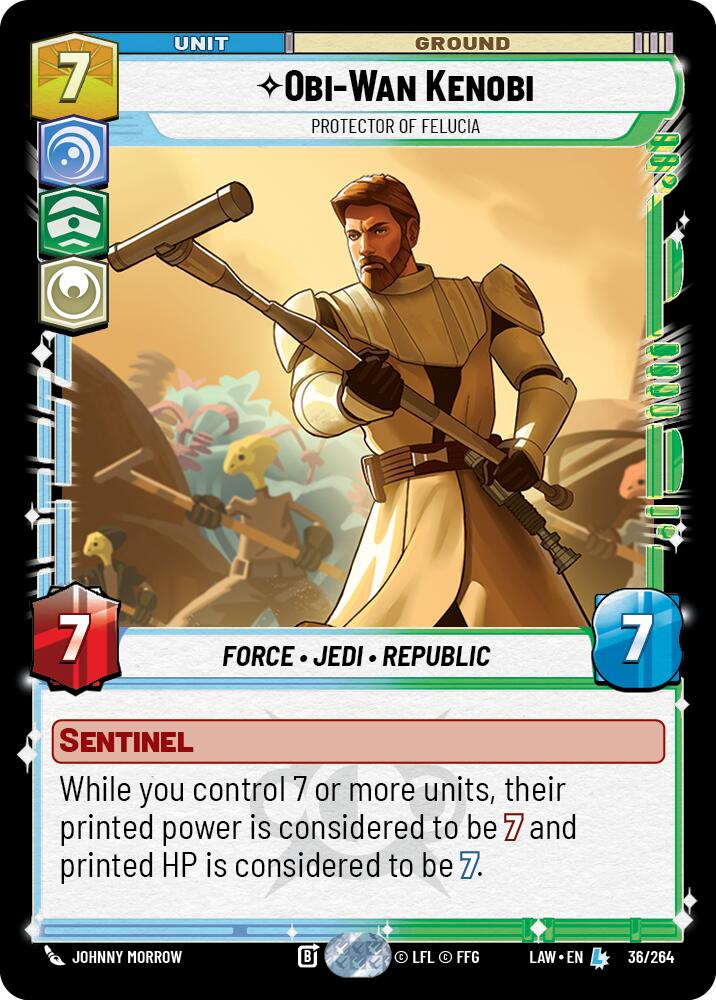 Obi-Wan Kenobi - Protector of Felucia (36/264) (36/264) [A Lawless Time] | Exor Games New Glasgow
