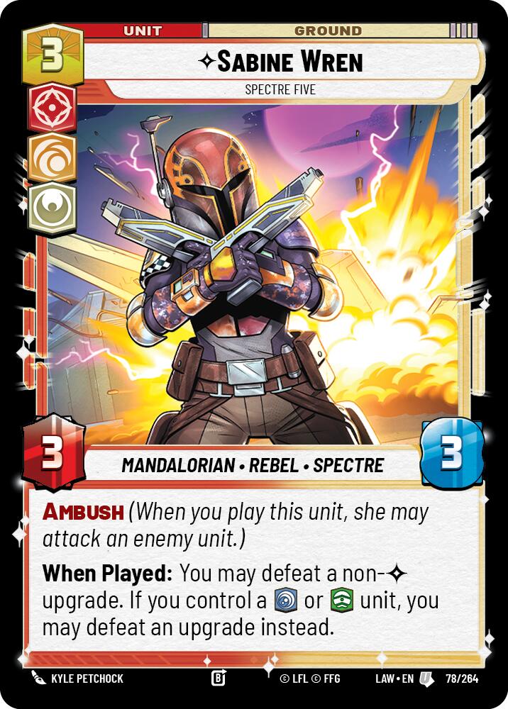 Sabine Wren - Spectre Five (78/264) (78/264) [A Lawless Time] | Exor Games New Glasgow