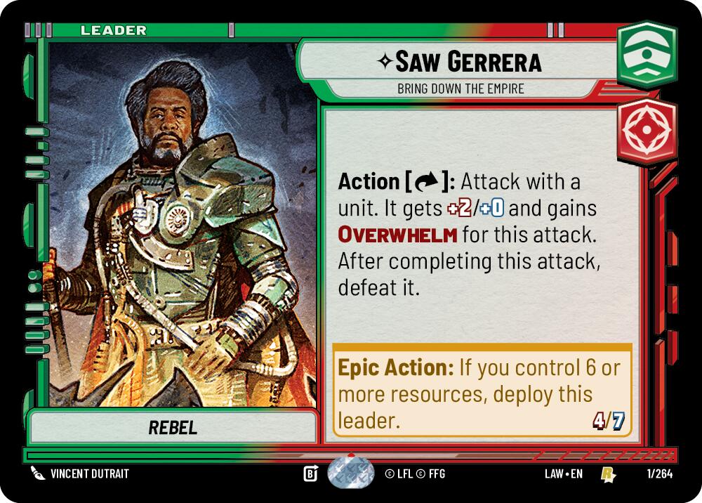 Saw Gerrera - Bring Down the Empire (1/264) (1/264) [A Lawless Time] | Exor Games New Glasgow