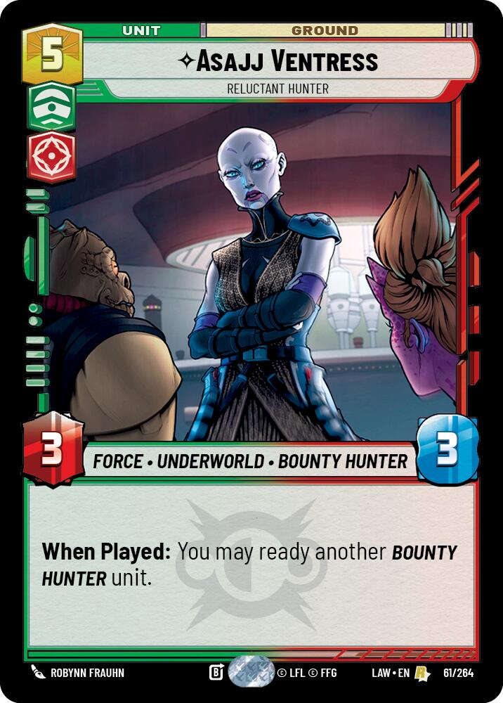 Asajj Ventress - Reluctant Hunter (61/264) (61/264) [A Lawless Time] | Exor Games New Glasgow