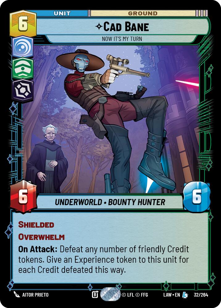Cad Bane - Now It's My Turn (32/264) (32/264) [A Lawless Time] | Exor Games New Glasgow