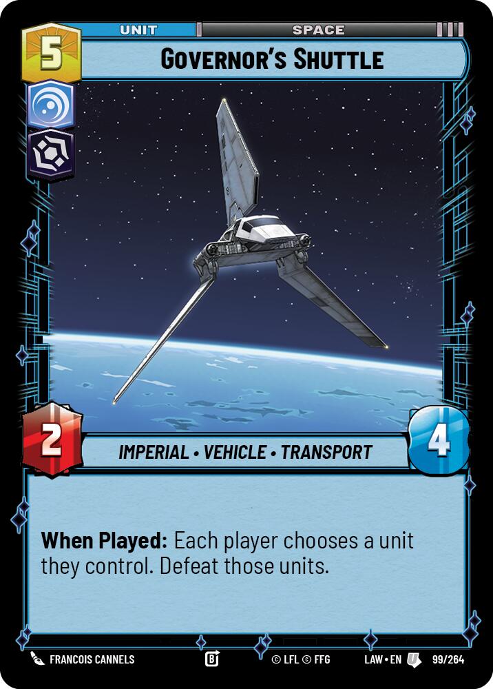 Governor's Shuttle (99/264) (99/264) [A Lawless Time] | Exor Games New Glasgow